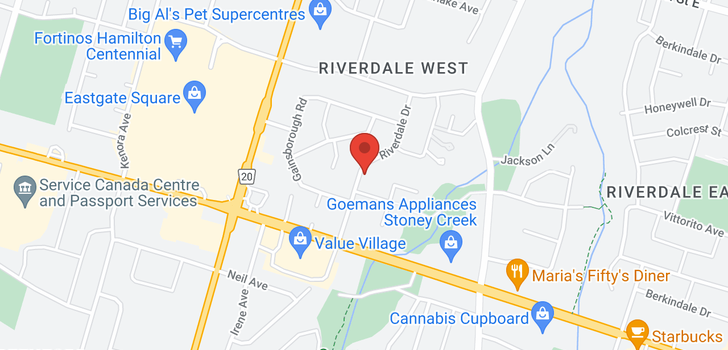 map of 50 RIVERDALE Drive